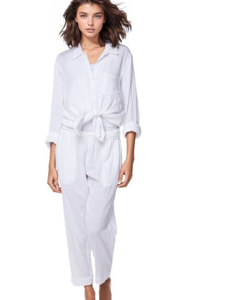 Double Gauze Unforgettable Shirt in Solids for wholesale by Subtle Luxury