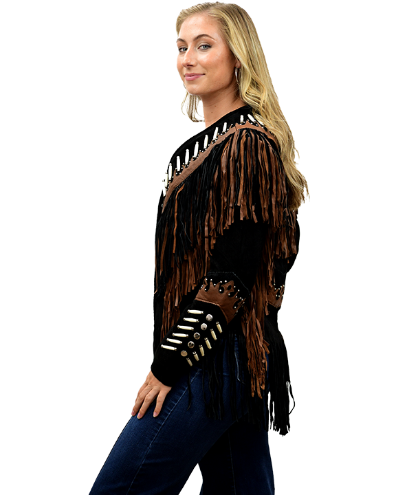 Liberty Wear Apparel - Wholesale Leather Jacket - Women's - 9711 Ladies suede leather jacket3