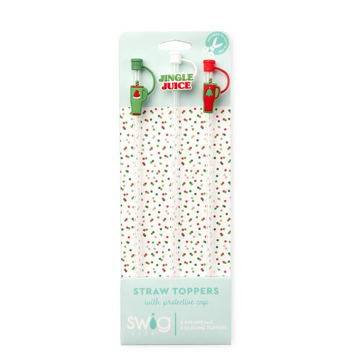 Swig Life - Wholesale Drinking Straw - Mega Mug Christmas Straw Topper Set