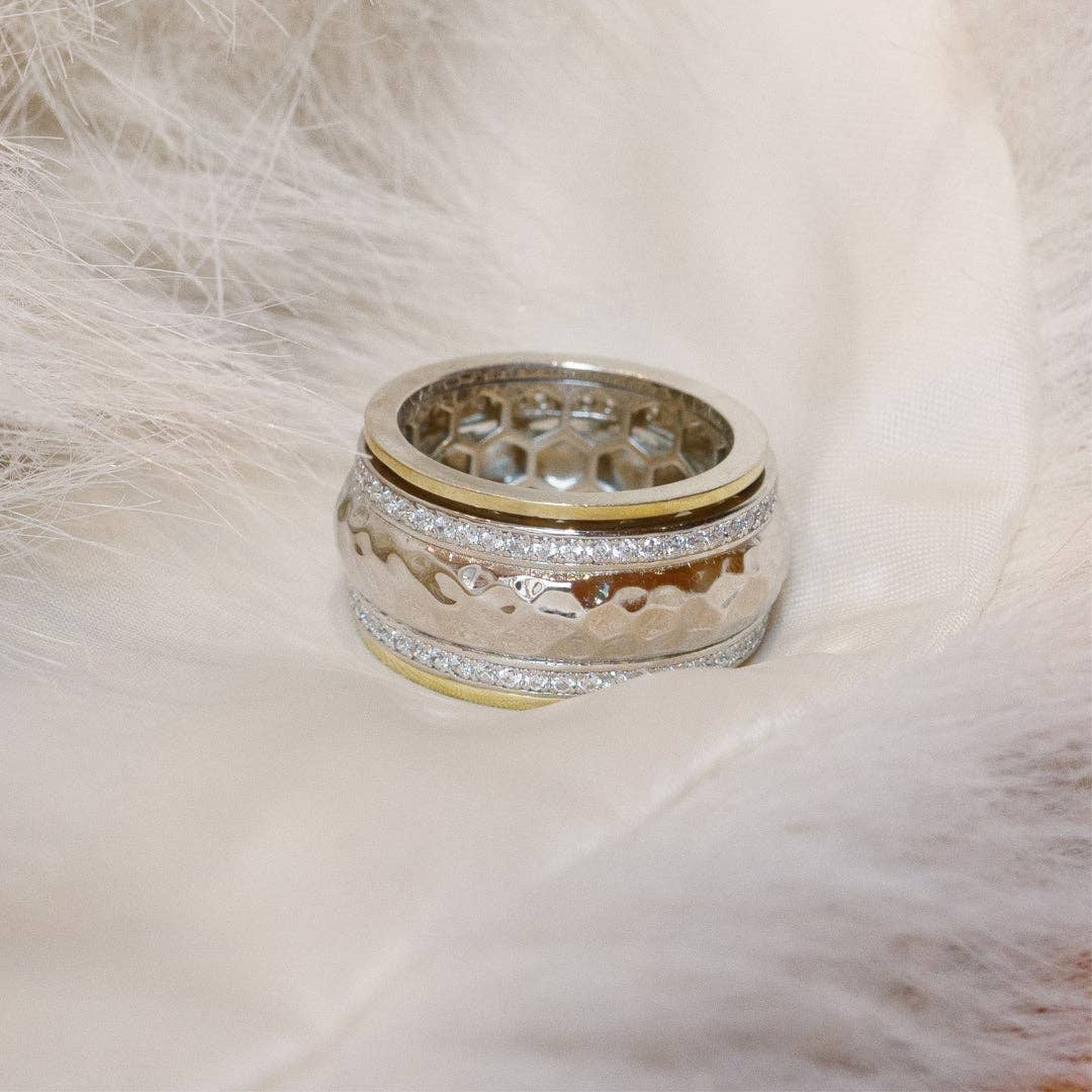 Ideaure Jewelry - Wholesale Multi-Stone Ring - Bella Spinner Ring4