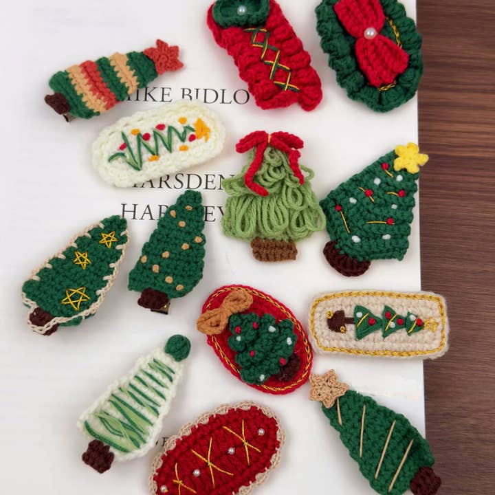Horquillas de Árbol de Navidad de Ganchillo Hechas a Mano - Juego de 9 Estilos para venta al por mayor de Otterware