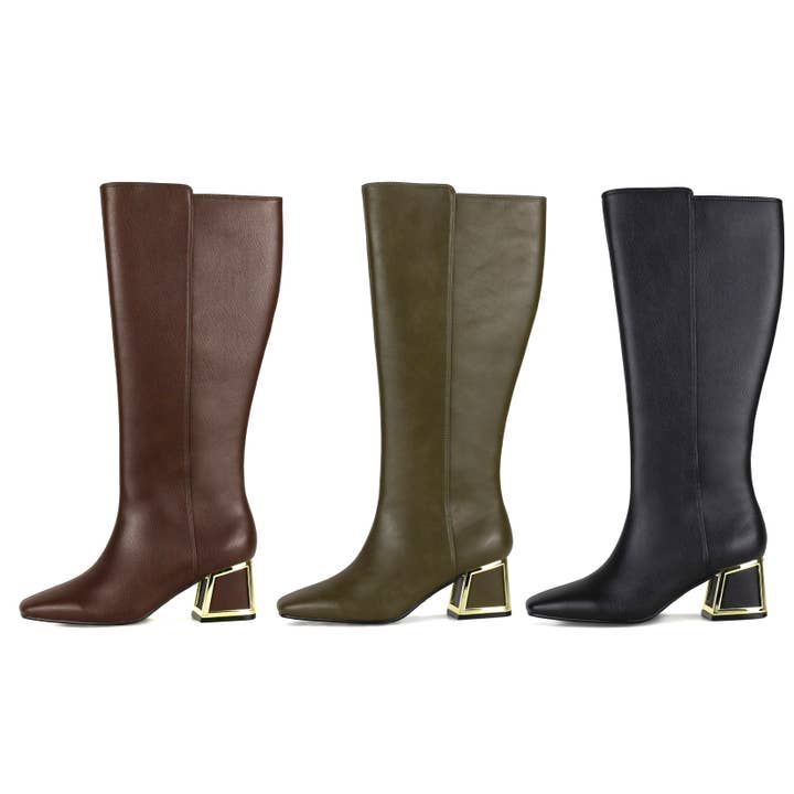 Bridge Tall Shaft Square Heel Boot
for wholesale by LADY COUTURE