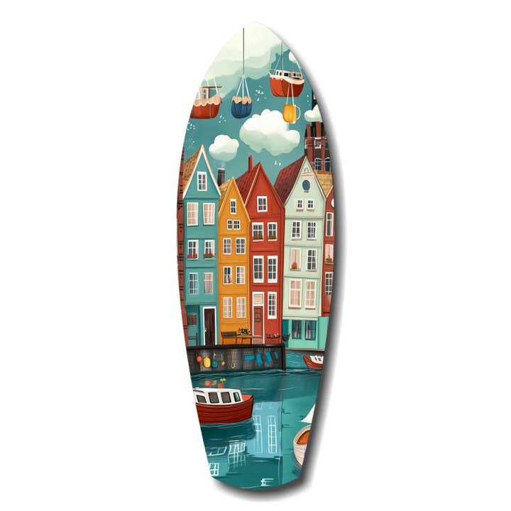 Arte em Vidro de Vila Costeira Fofa por atacado de Insigne