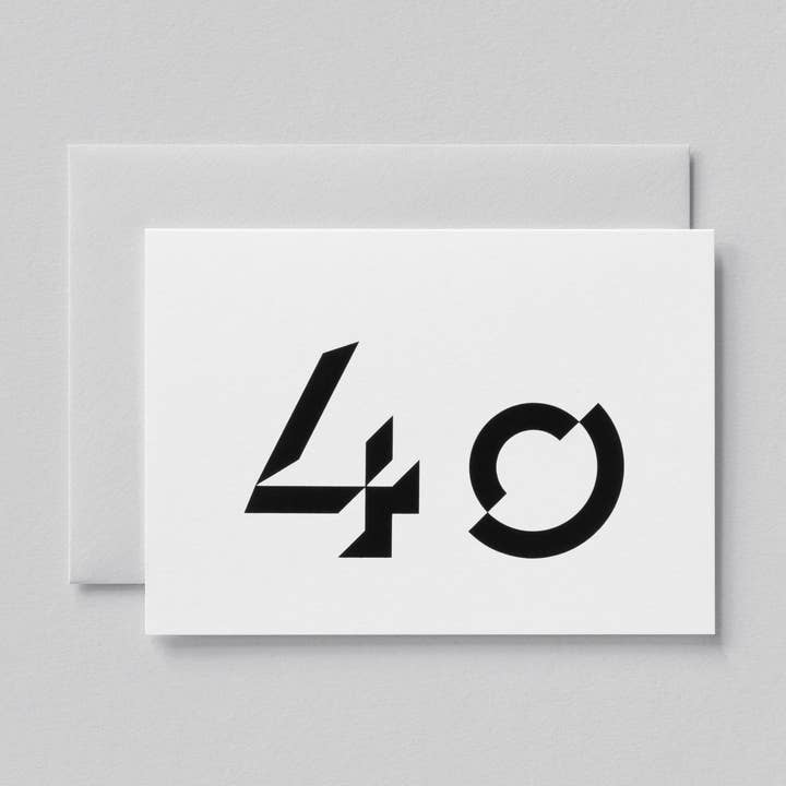 40 - Black On White for wholesale by Jot Paper Co.