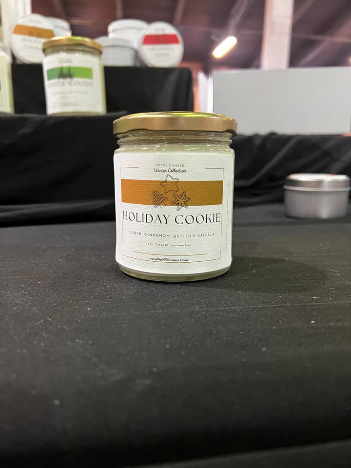 Holiday Cookie Candle | Winter Holidays Aromatherapy Candle for wholesale by Poppy & Ember