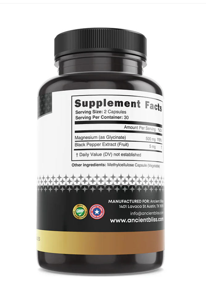 Ancient Bliss - Wholesale Oral Supplement/Vitamin - Magnesium Glycinate1