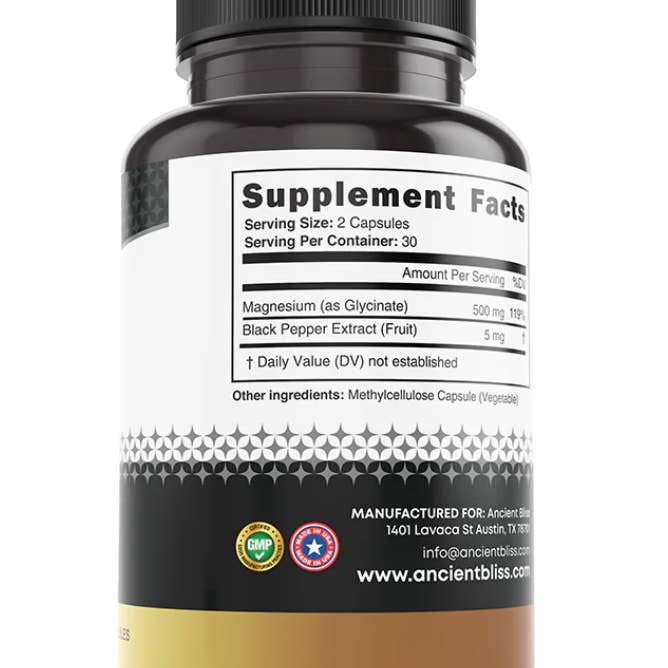 Ancient Bliss - Wholesale Oral Supplement/Vitamin - Magnesium Glycinate1