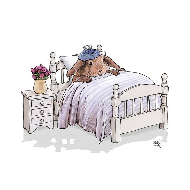Shawn Braley Illustration - Wholesale Get Well Card - Get Well Soon #155