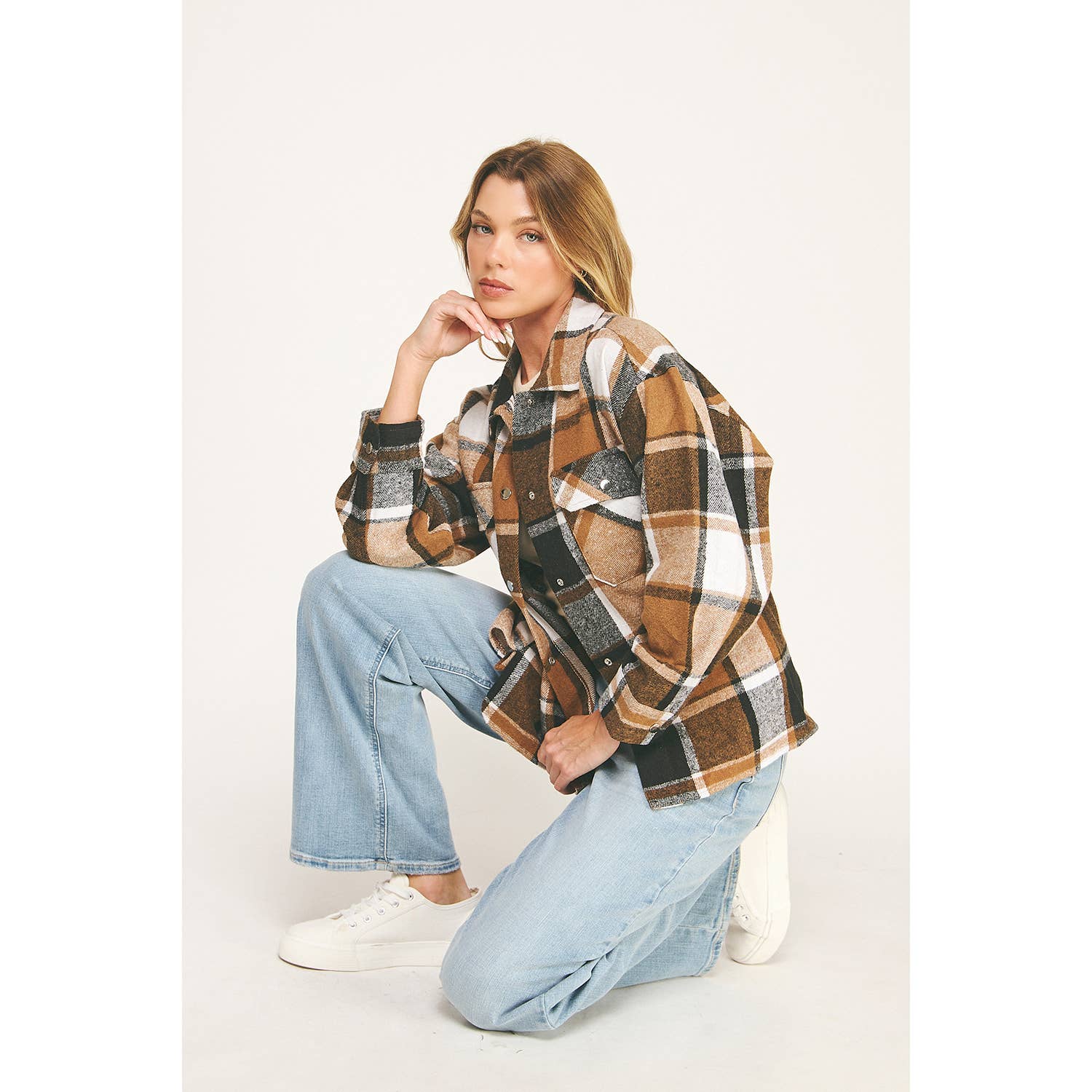 PLAMU KUSCHELIGES CHIC ÜBERGROßES FLANELL-HEMDJACKE für den Großhandel auf Faire10