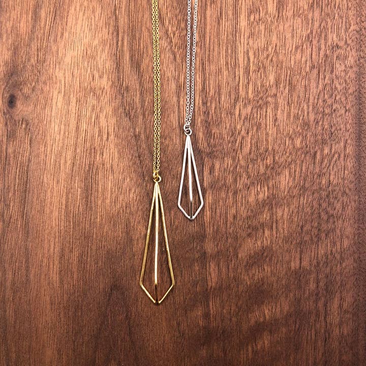 Large kite necklace for wholesale by Hahn Jewelry