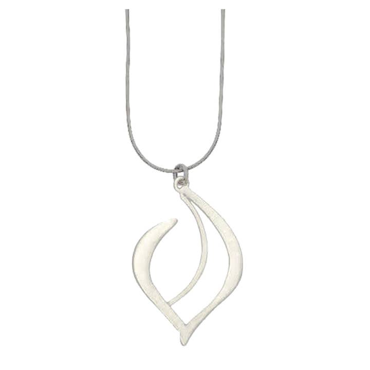 Teardrop crescent necklace for wholesale by Julia Britell Design