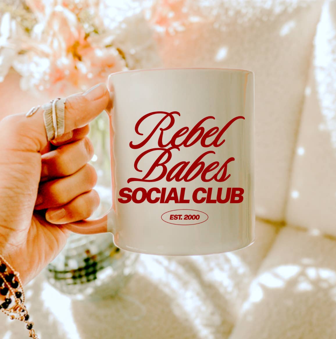 Posh Magnolia Boutique - Wholesale Coffee Mug - Rebel Babes Social Club 11oz. Ceramic Mug0