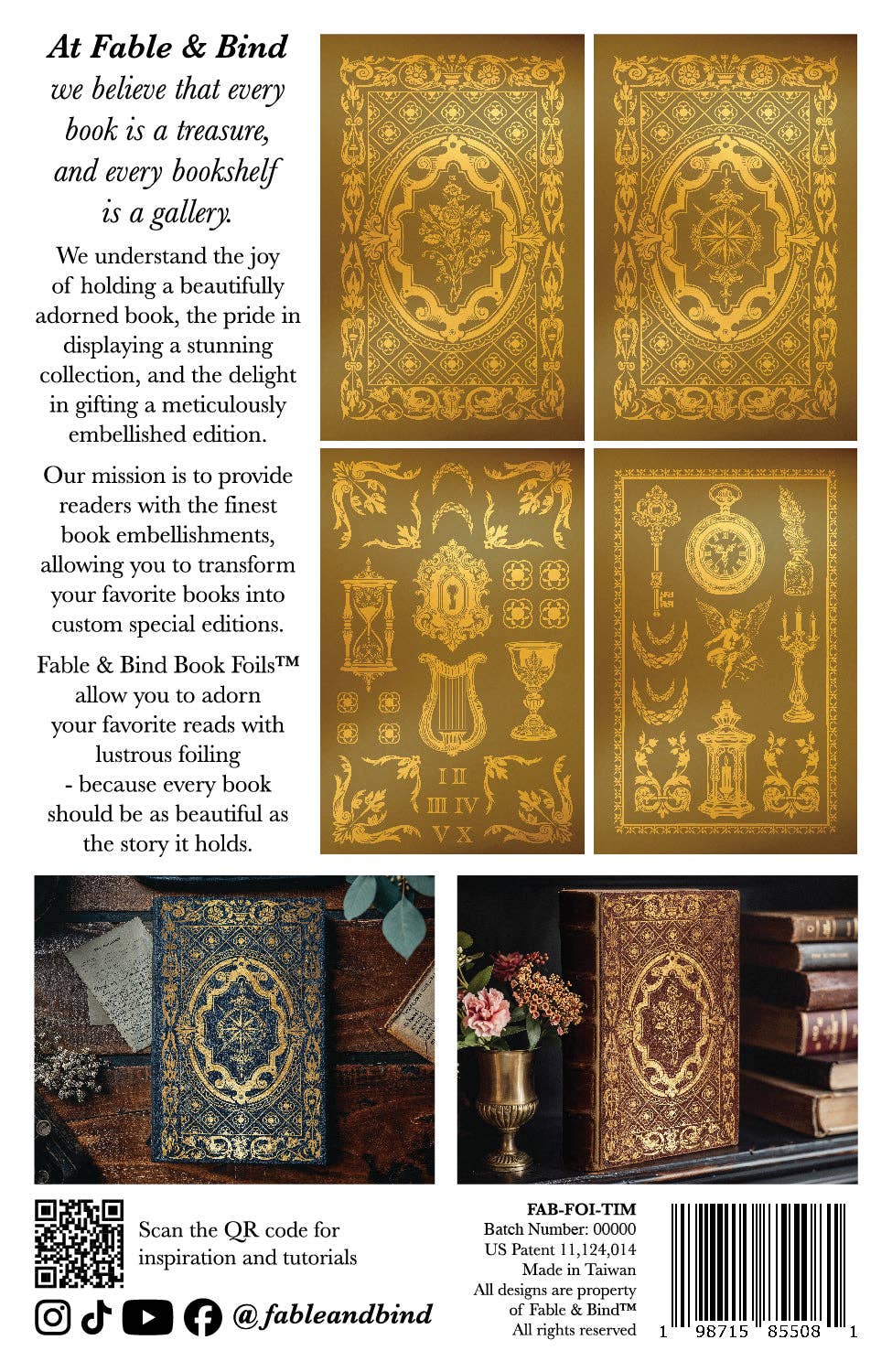 Fable and Bind - Wholesale Book Cover - Timeless Tales Fable & Bind Book Foil™2