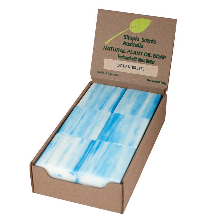 Natural Soap Bars (12) - French Milled - Ocean Breeze for wholesale by Wavertree & London
