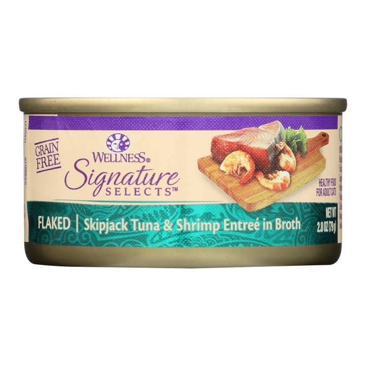 Wellness Pet Products Cat - Can - Tuna - Shrimp - Signature Selects - Case Of 12 - 2.8 Oz for wholesale by Ware Spark