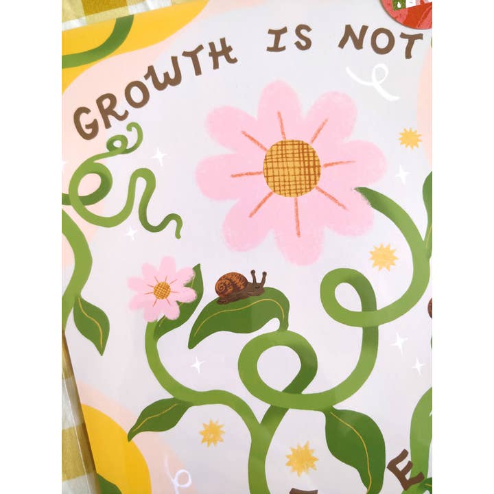 Lucy Scott Illustration - Wholesale Art Print - Growth isn't Linear Art Print3