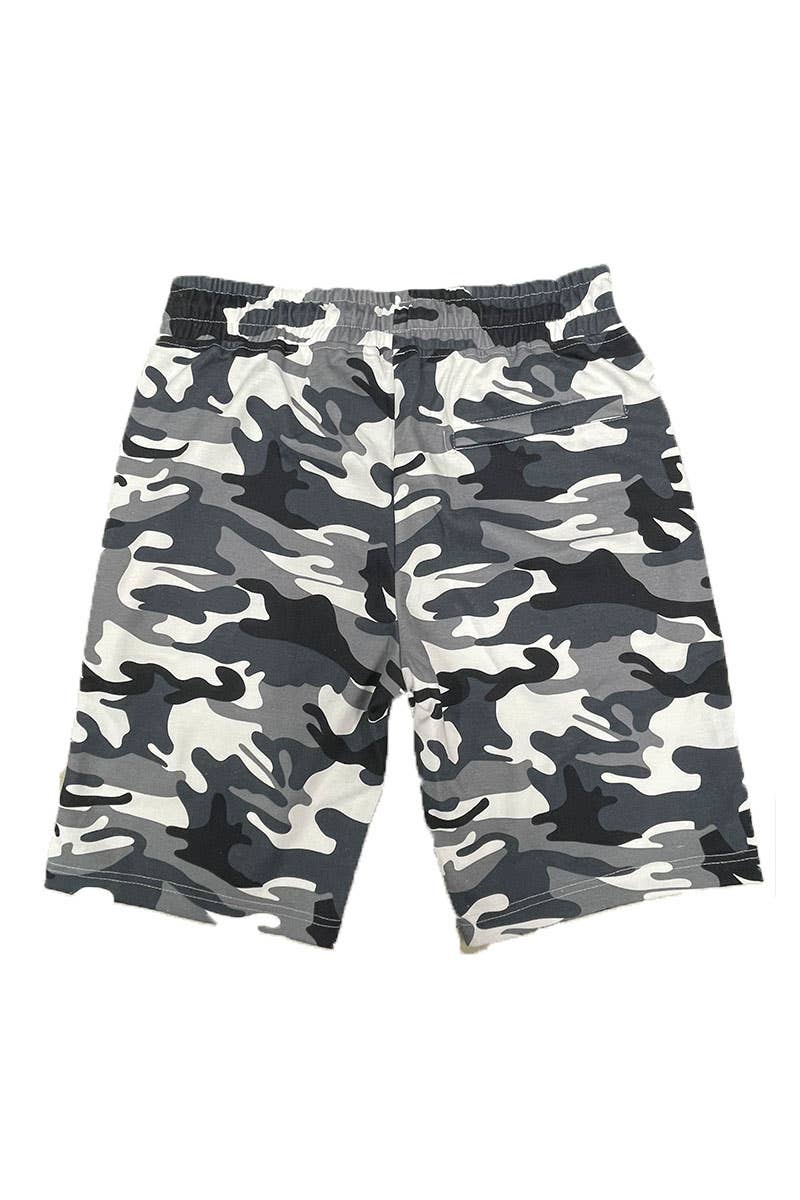 WEIV - Vente Short – homme - SP111 Short de survêtement en coton chiné pour homme10