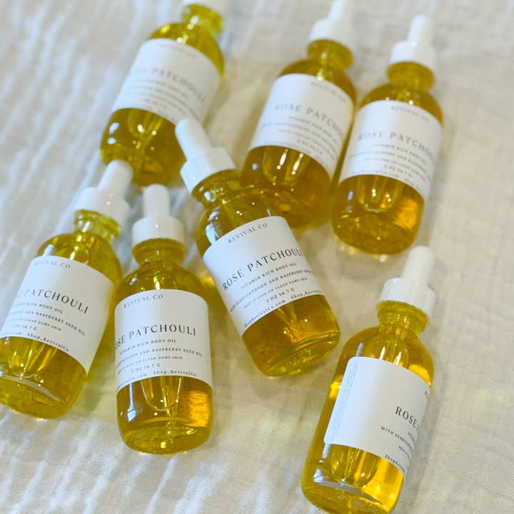 Revival Co - Wholesale Bath/Body Oil - Rose Patchouli Body and Face Oil