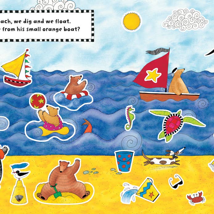 Barefoot Books – wholesale Baby & Toddler Book (0-2) – Bear’s Big Day Sticker Book - Children's Book3