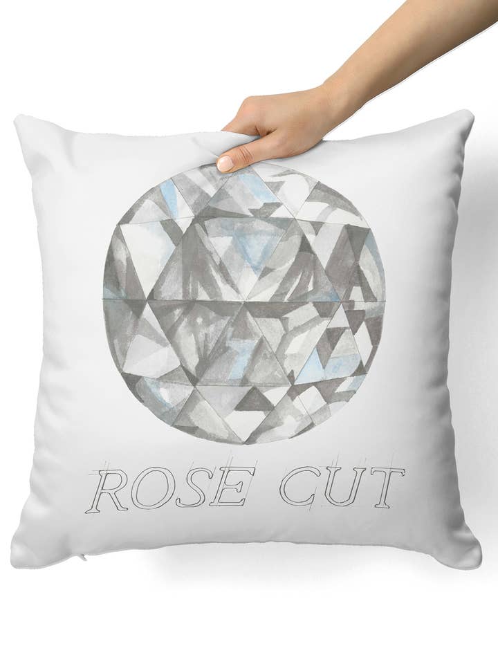 Almofada Diamante Corte Rosa por atacado de Juler's Row