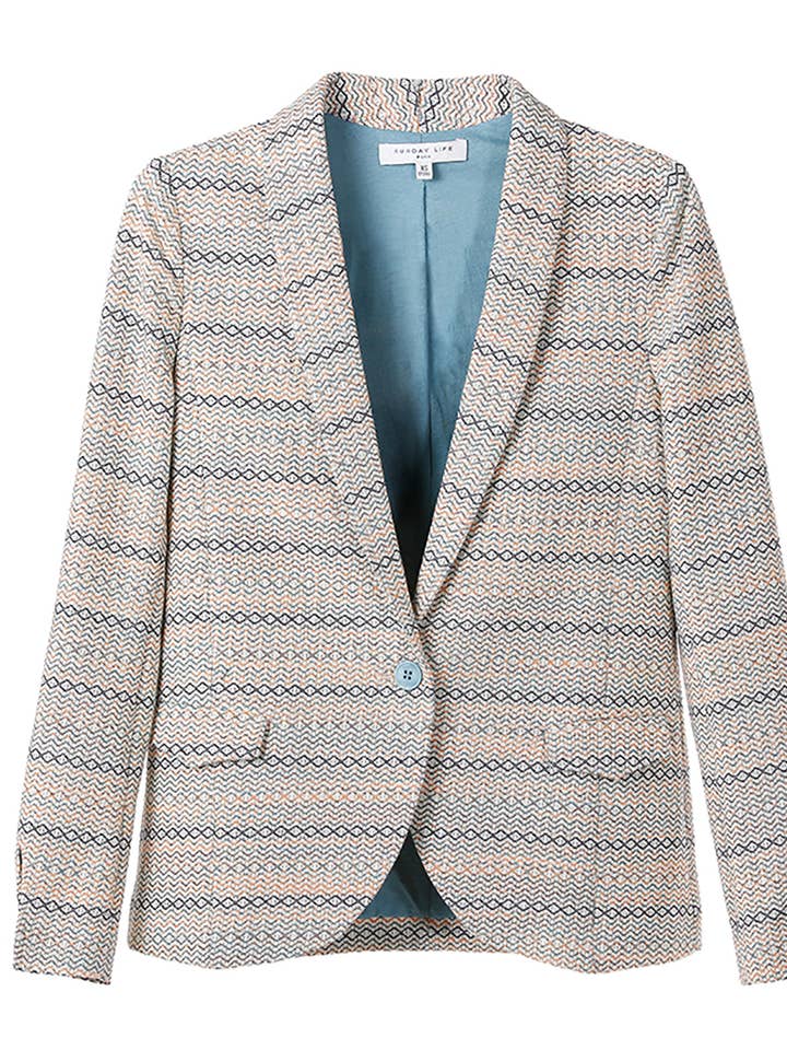 ELODIE - STRIPED SUIT JACKET for wholesale by SUNDAY LIFE