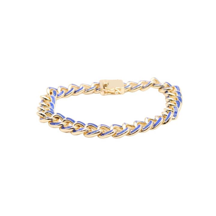 Enamel Chain Bracelet for wholesale by Bozkurt Jewelry