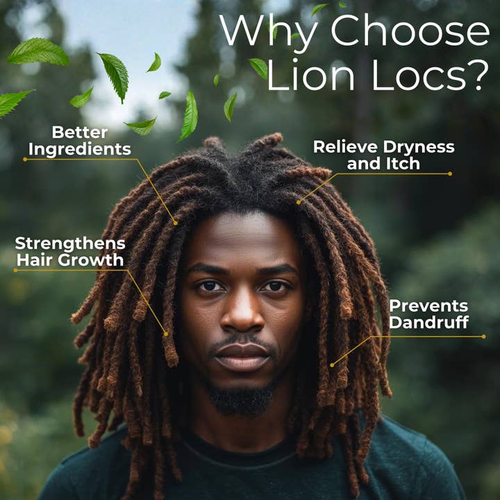 Lion Locs LLC - Wholesale Haarolie - Lion Locs vegan en unisex olie voor haarlokgroei en hoofdhuidontspanning6