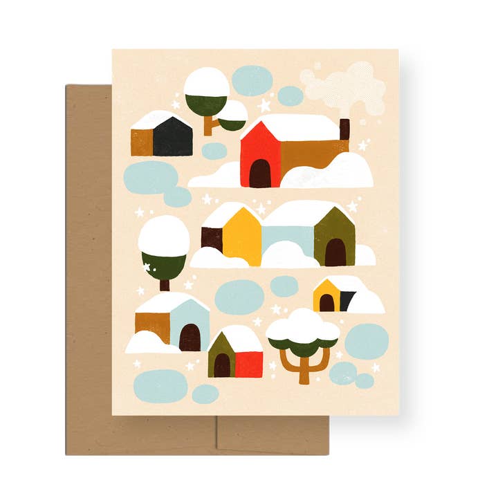 Schneefall — A2 Grußkarte für den Großhandel von Collin Williams