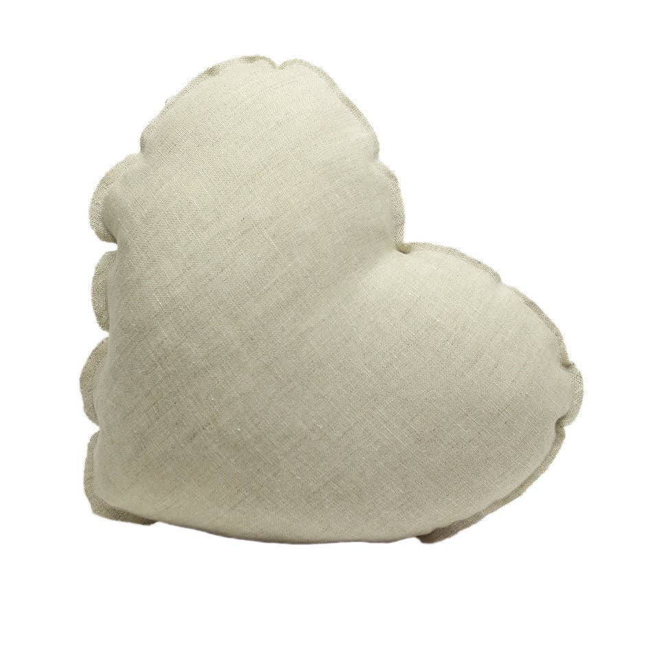 Giardino Segreto - Wholesale Throw/Decorative Pillow - Pure linen heart cushion2