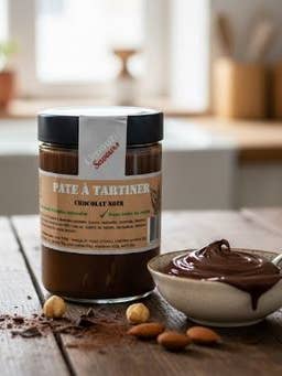 Dunkle Schokoladenaufstrich 300g für den Großhandel von Limouzi Saveurs