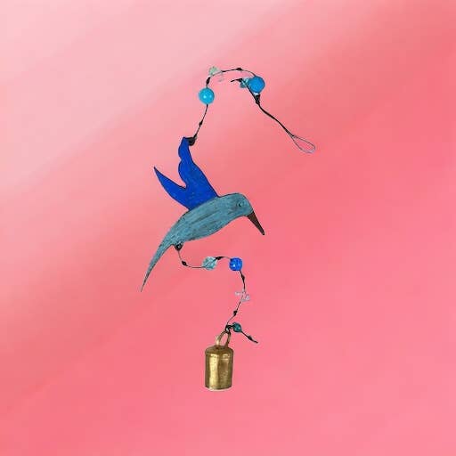 Hummingbird wind chime garden door hanger nana bell patio for wholesale by Whimsies
