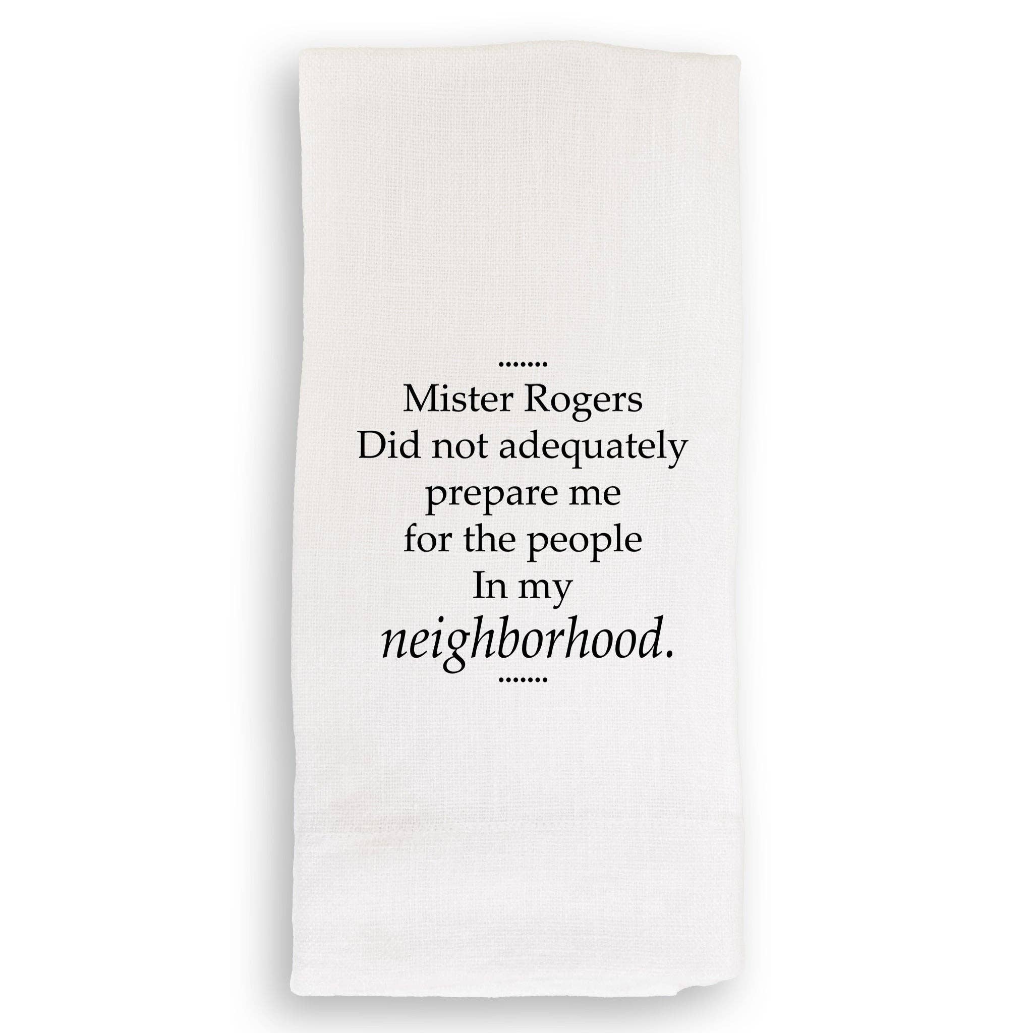 French Graffiti - Wholesale Tea Towel - Mister Rogers2