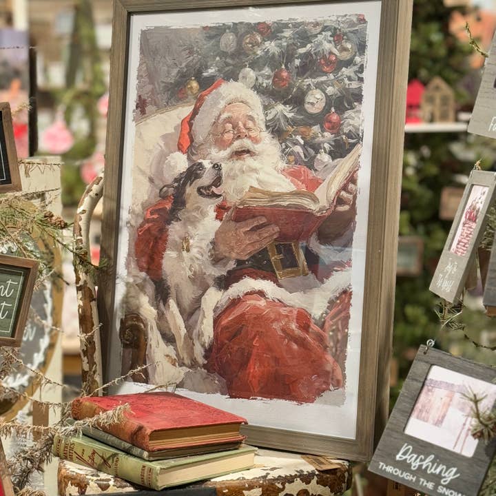 FR-4037 - Santa Story Christmas Box Sign for wholesale by Collins Painting & Design