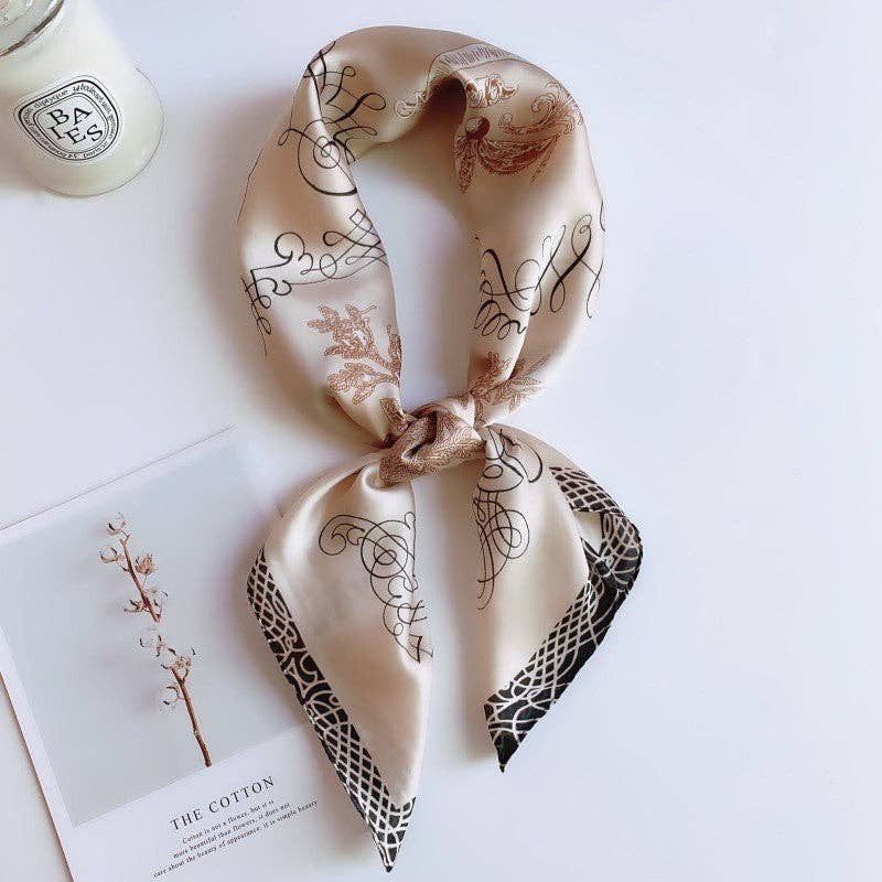 Marayn - Wholesale Scarf – Women's - Retro Chic 70cm Silk Scarf for Timeless Style34