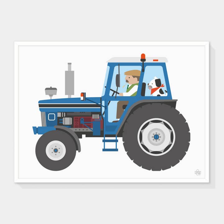 Farm Tractor Art Print for wholesale by Showler and Showler