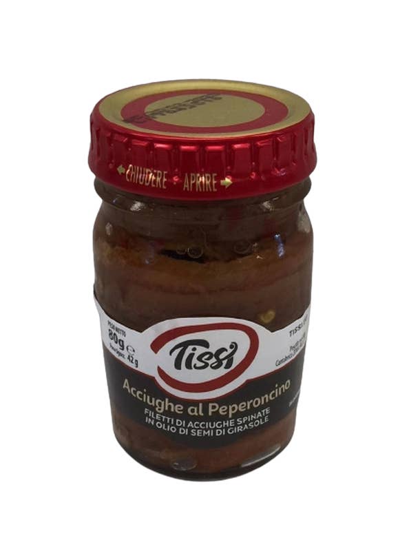CENTRO DOLCE FRIULI - Wholesale Fish/Seafood - Tissi chilli anchovies - 80 g