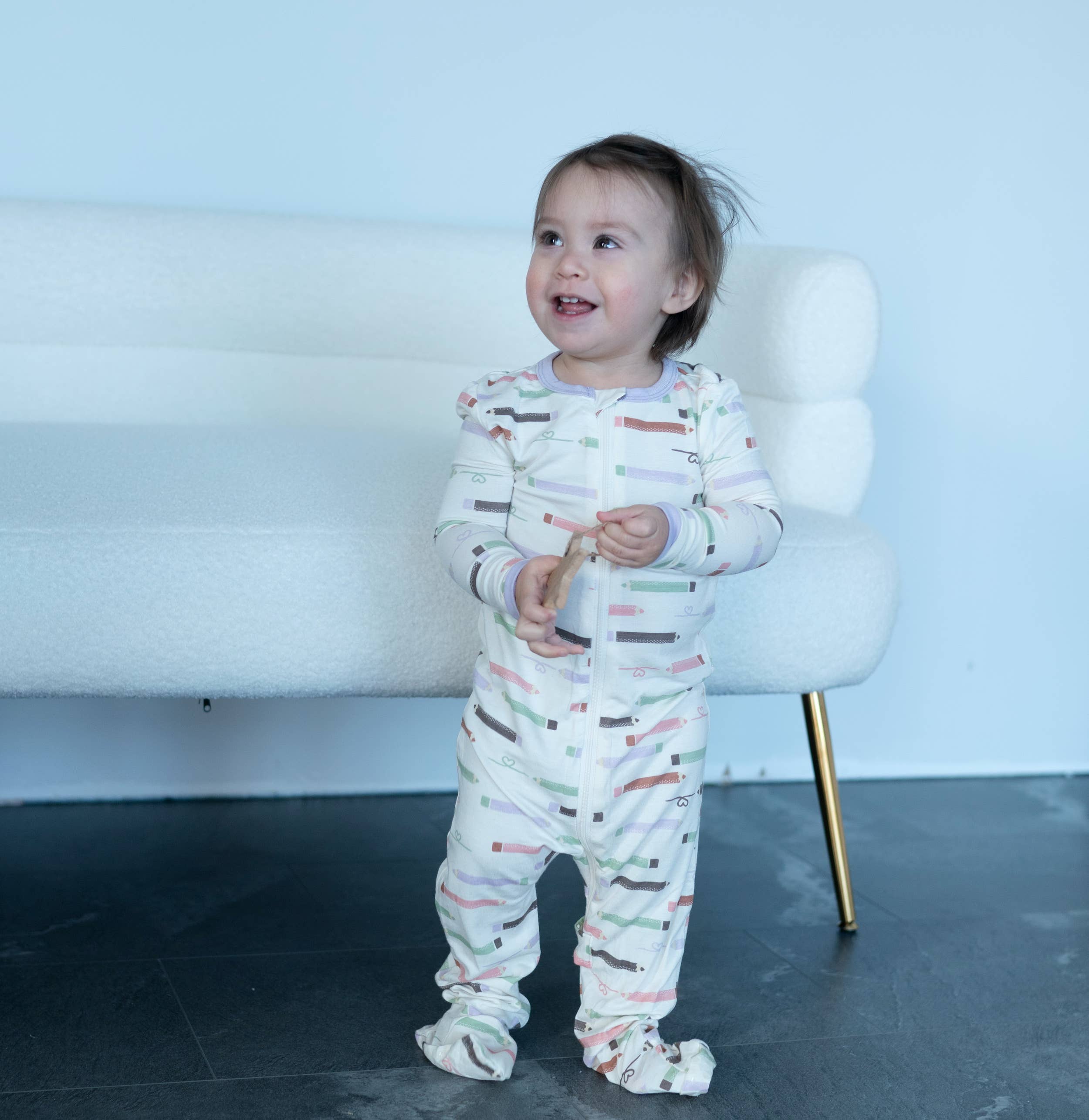 Silkberry Baby - Wholesale Sleepsuit - Baby - Bamboo Zip up Footed Sleeper (Print)14