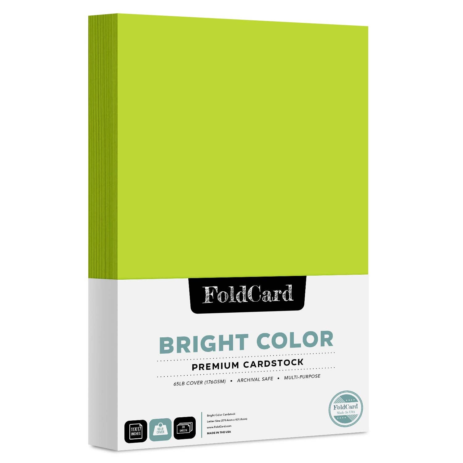 Fine Cardstock - Wholesale Craft Supplies - Premium Quality Bright Color Cardstock: 11 x 17 - 50 Sheets12