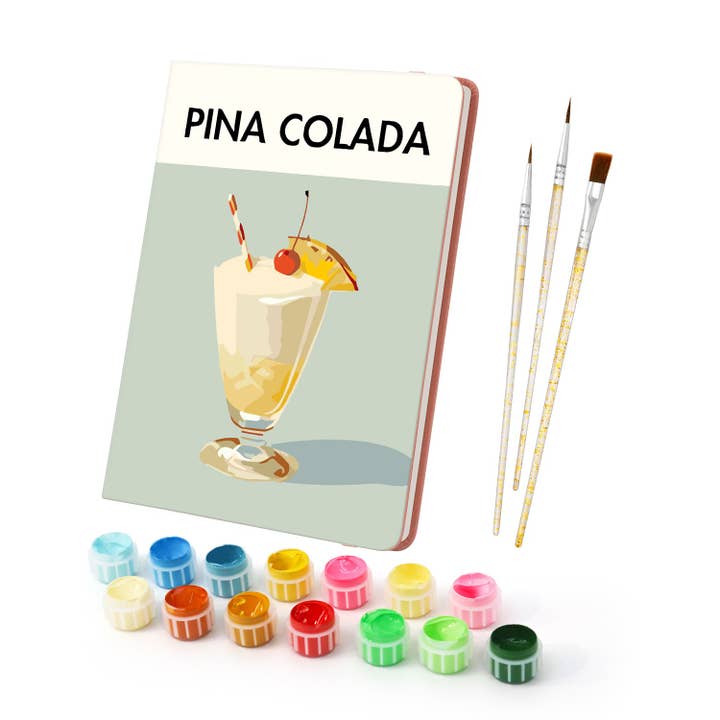 Paint & Sip Notebook – Piña Colada Edition for wholesale by Paint Your Numbers