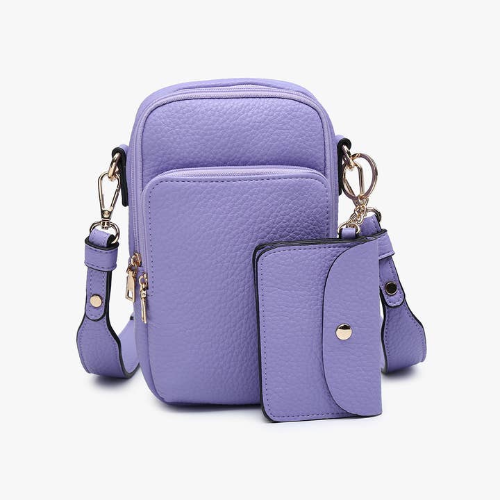 Jen & Co. - Vente Sac à bandoulière – femme - M2080 Sac à bandoulière Parker à 3 compartiments avec pochette10