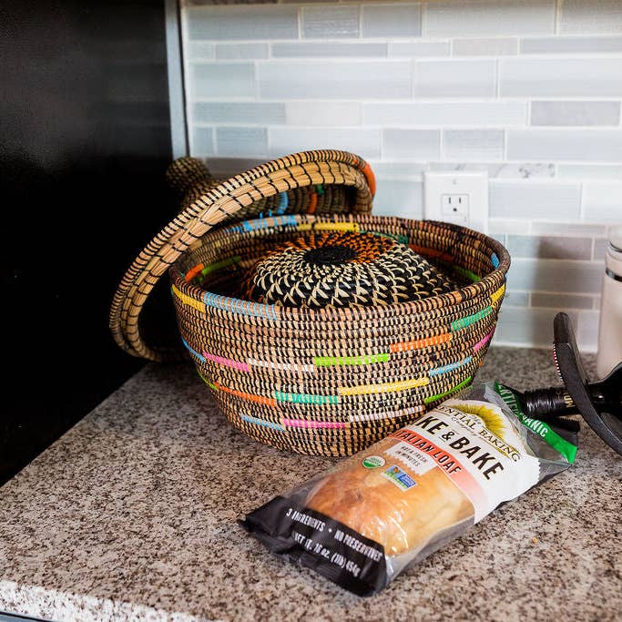 Gitzell FairTrade - Wholesale Basket - Assorted Sweet Grass Large Lidded Baskets2