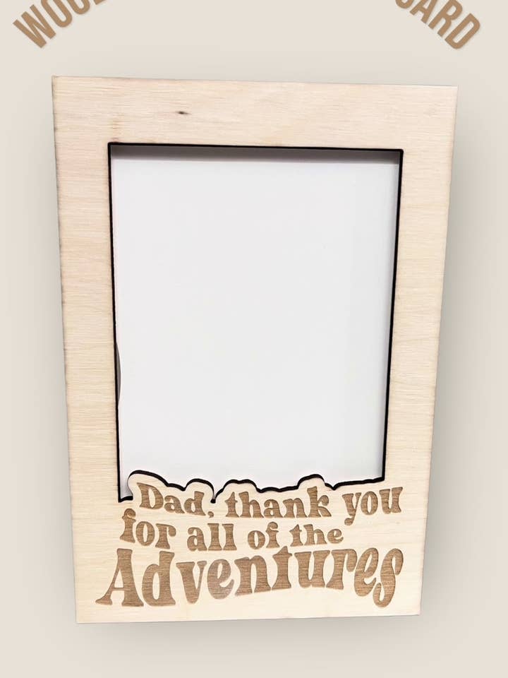 Frame Greeting Card - Adventures with Dad for wholesale by Alicia's Wonderland