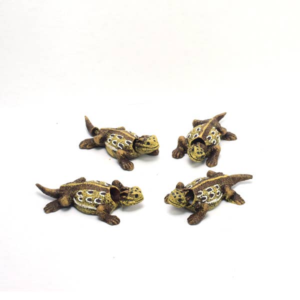 Land & Sea - Wholesale Outdoor Ornament/Decor - Mini Bobble Head Horned Toad