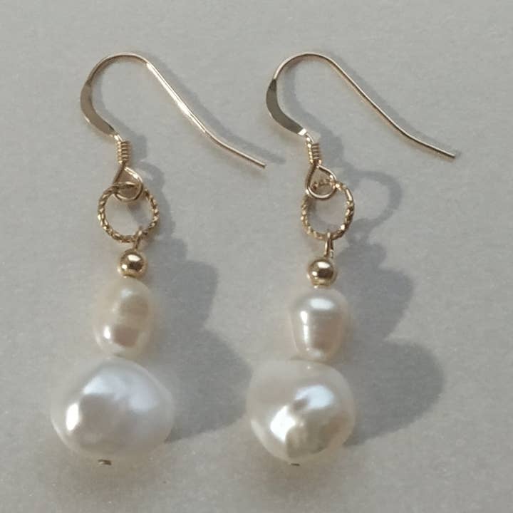 Oorbellen | 14K Gold Filled (gerecycled) & Parels voor wholesale door NŪR