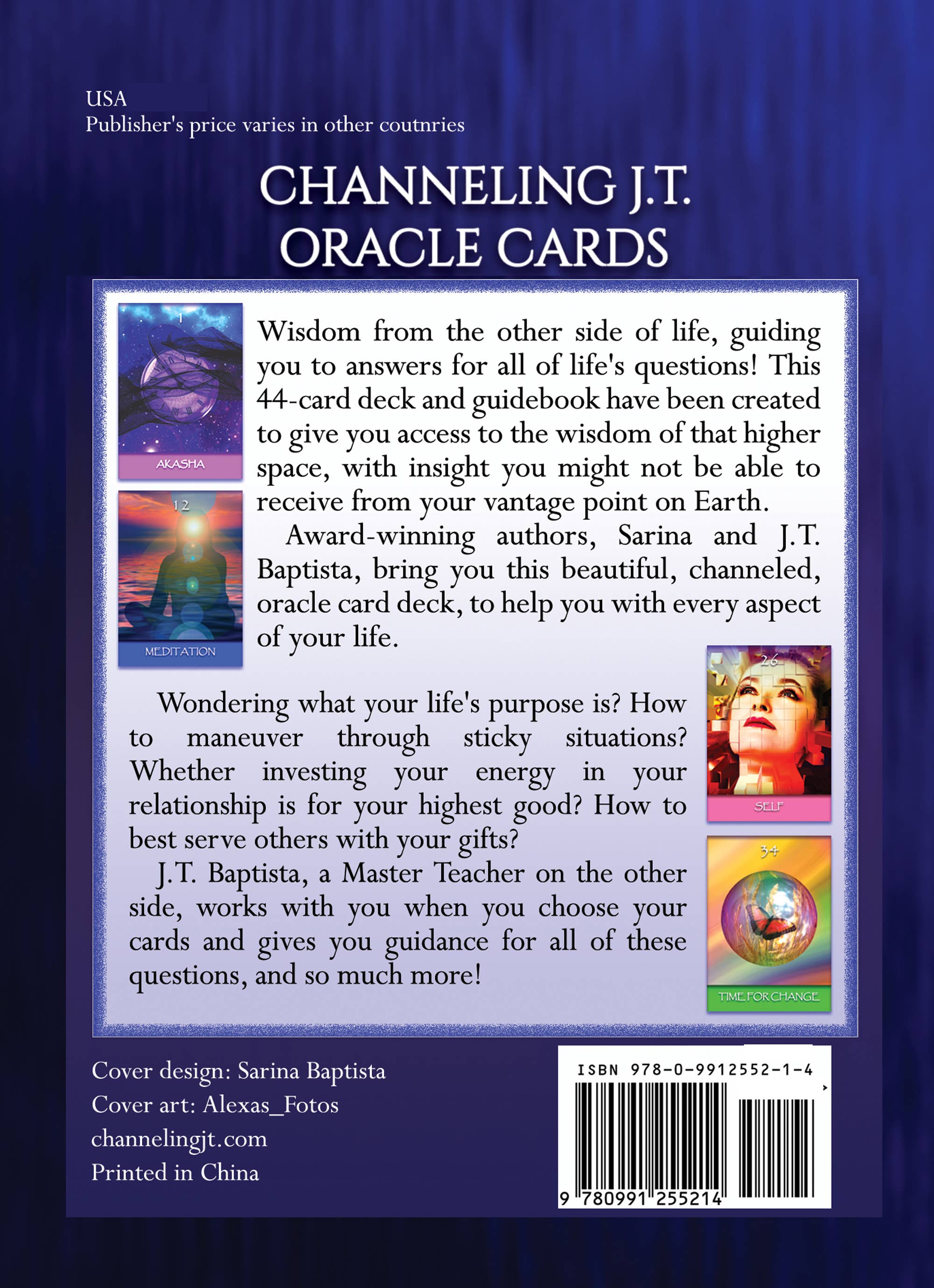 Bridge to Healing Press - Wholesale Tarot/Oracle Card - Channeling J.T. Oracle Cards: Wisdom from the Other Side2