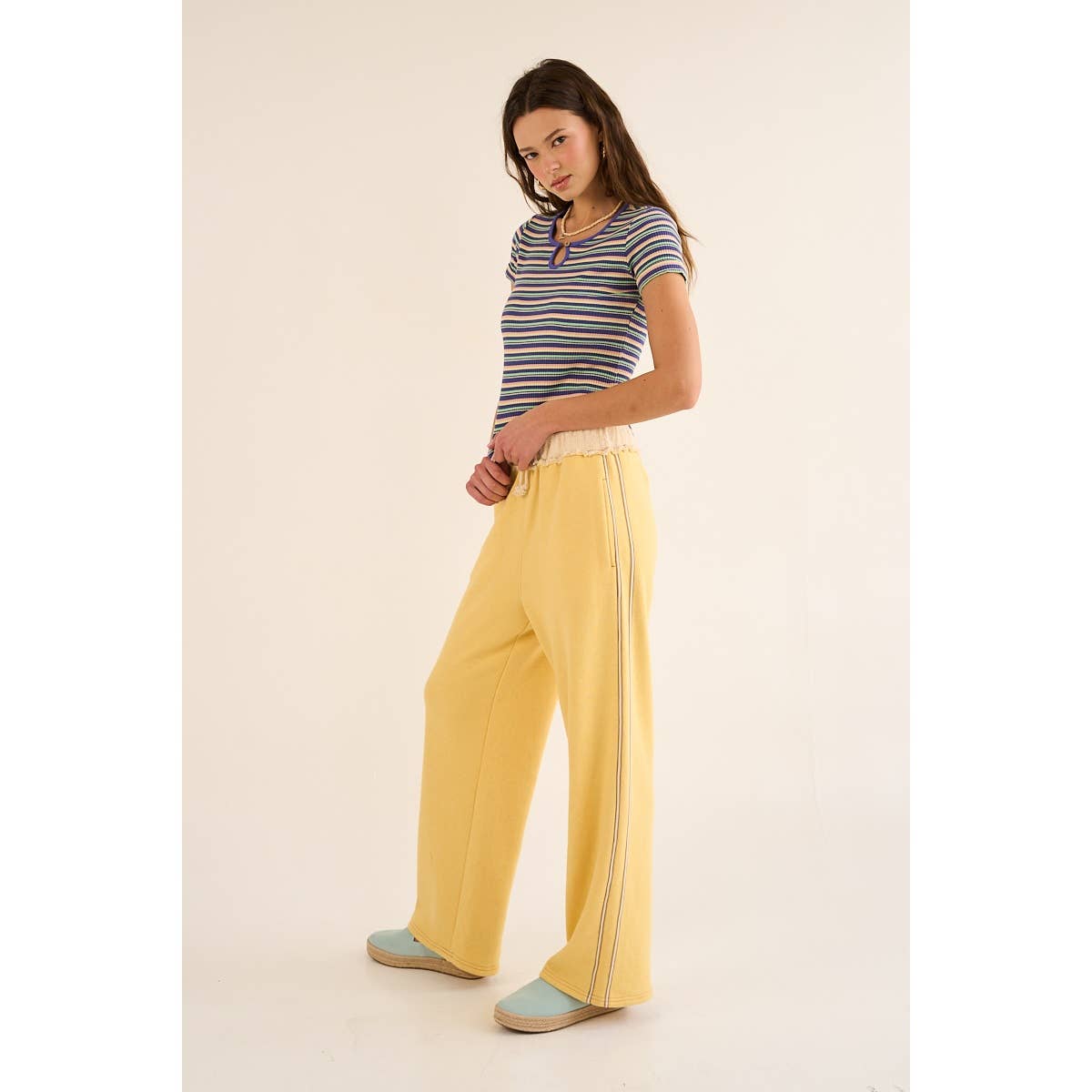 The GREii - Wholesale Knit Top - Women's - Vibrant Striped Knit Top11