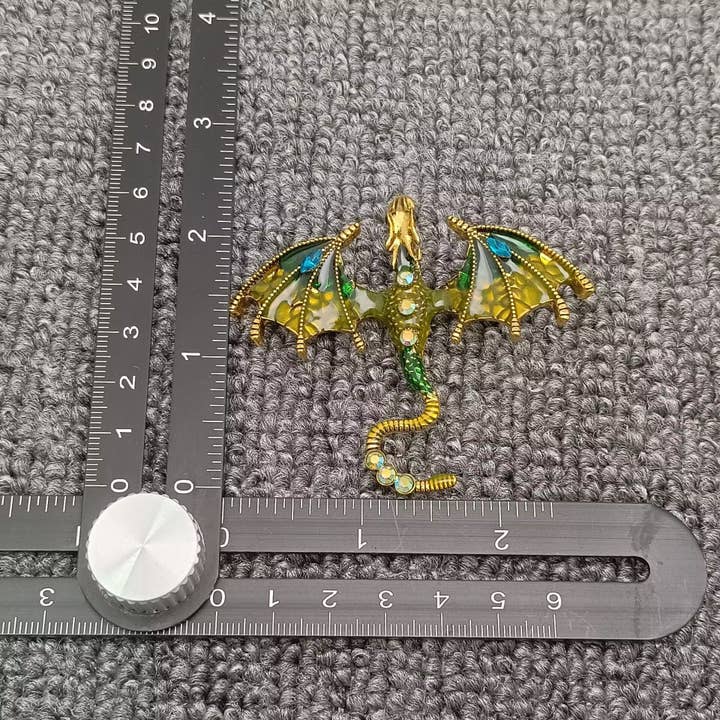 Mio Queena - Wholesale Brooch - Rhinestone Enamel Dragon Brooch9