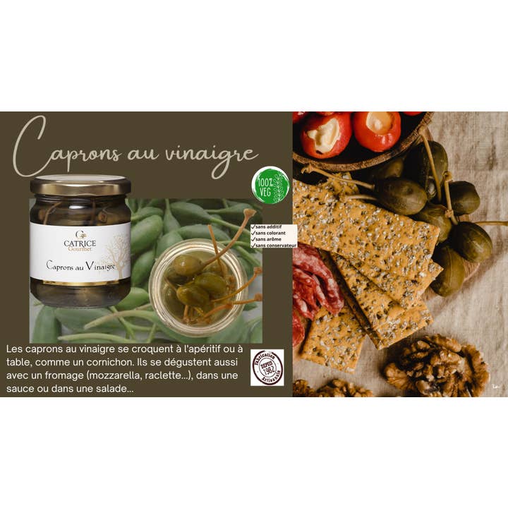 Eingelegte Kapernbeeren 170 g für den Großhandel von CATRICE GOURMET