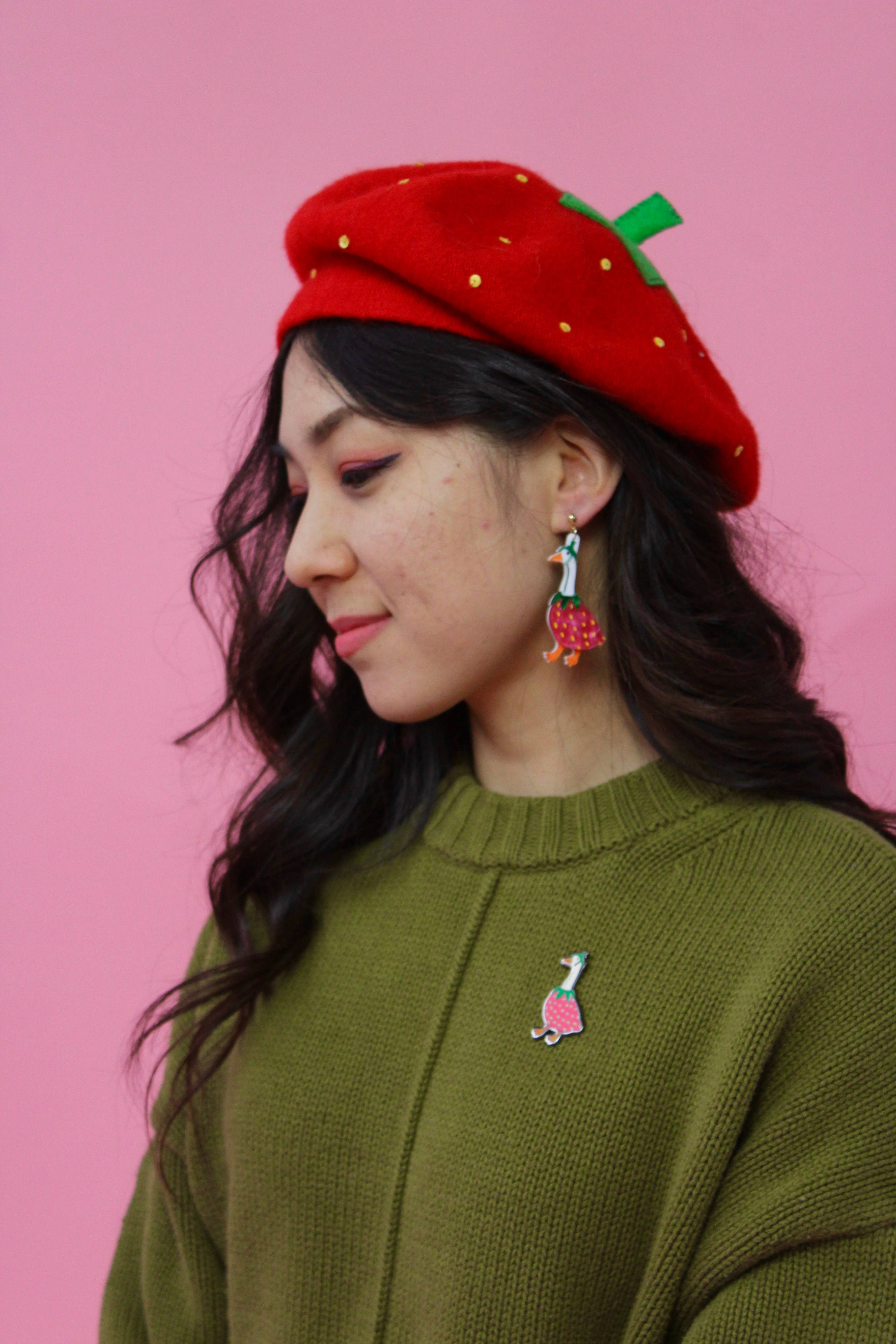 Not Picasso – wholesale Stud/post earrings – Gooseberry 🍓3