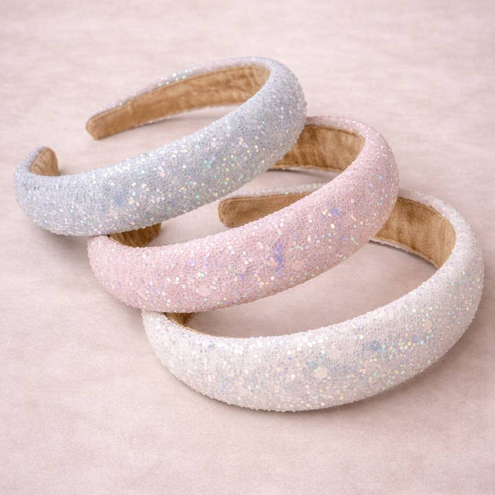 Hårband för kvinnor 3 stycken glitter för wholesale av Kids4trendy